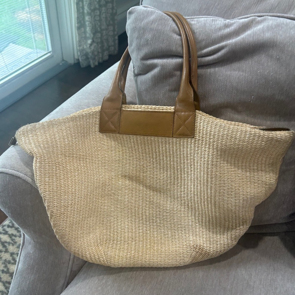 Furla Straw Knit Bag